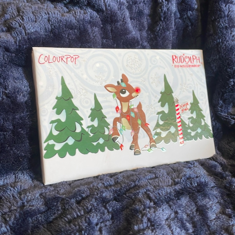 Colourpop Rudolph the red nose reindeer, eyeshadow palette